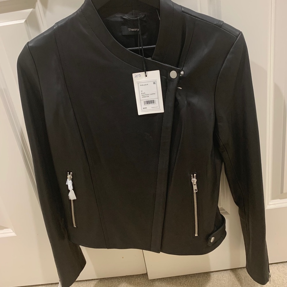 Leather jacket new with tag